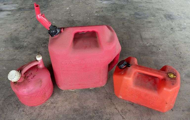 Lot of Three Gas Cans image