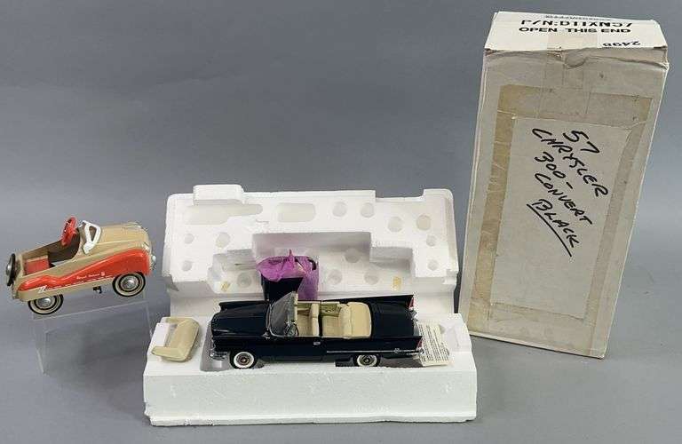 Die Cast Chrysler 300 And Die Cast Pedal Car image