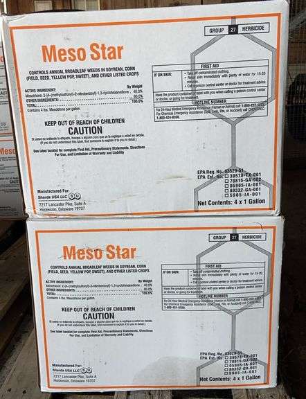 Two Cases of Four Gallons Meso Star Herbacide image