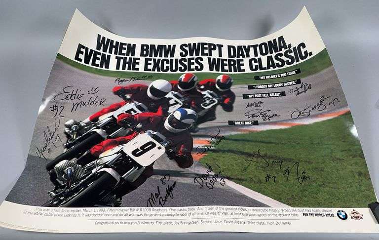 Autographed Daytona BMW Racing Posters image