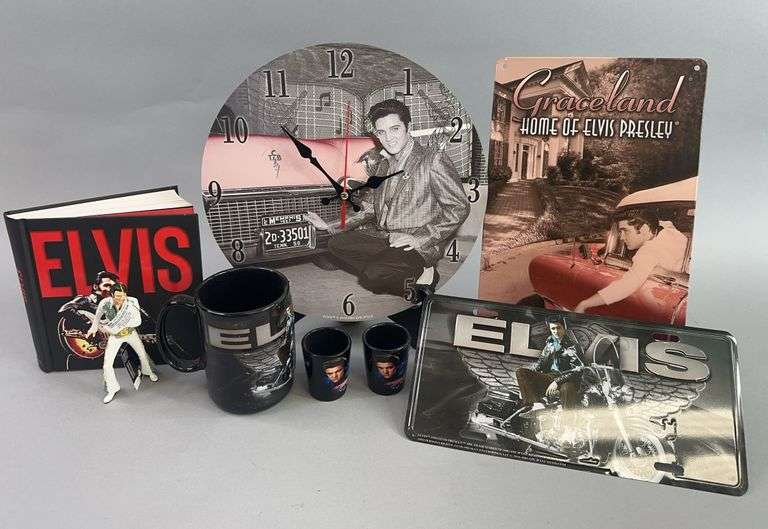 Elvis Clock Shot Glasses Coffee Mug Book Ornament Miscellaneous image
