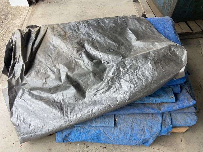 Skid of Assorted Size Tarps image