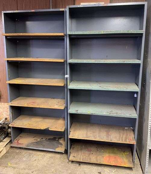 Pair of Tab Metal Shelving Units image