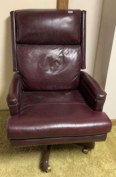 Leather Roll Around Desk Chair image