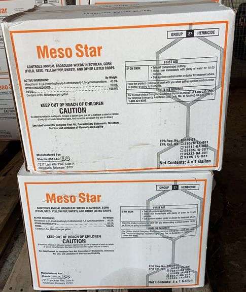 Two Cases of Four Gallons Meso Star Herbacide image