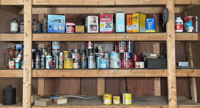 Paint, Wood Finish & Shelf Contents image