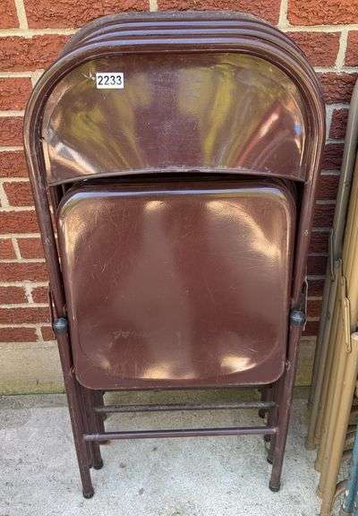 (4) Metal Folding Chairs image