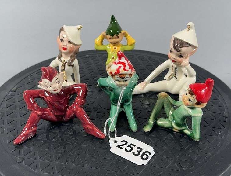 (6) Devil Pixie Porcelain Figurines image