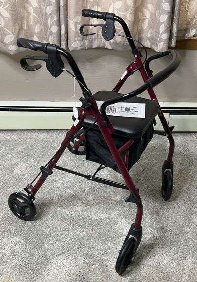 Medline Rollator Walker with Seat image