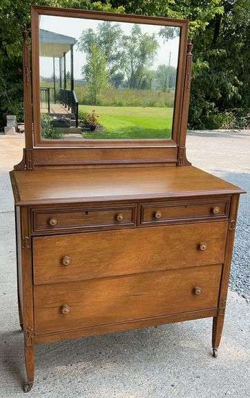 Vintage Mirrored Dresser image