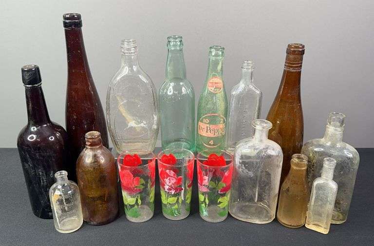 Vintage Misc. Glass Bottles image