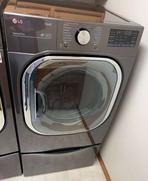 LG Thin Q Front Load Front Load Dryer & Stand image