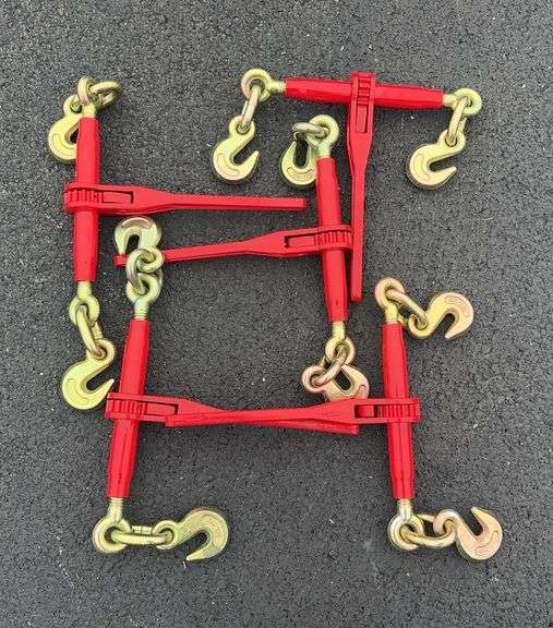 (5) 3/8" - 1/2" Ratchet Type Chain Binders image