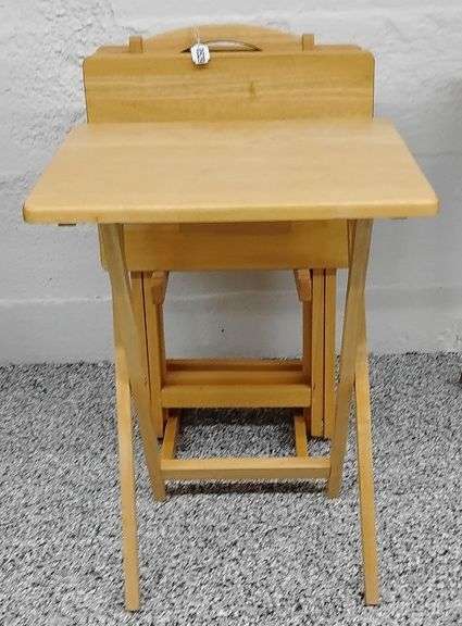 4 Natural Wood Television Tables image