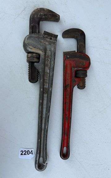 Two Pipe Wrenches image