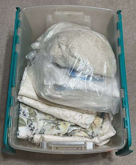 Tub of Lace Table Cloths image