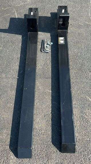 Adjustable clip-on pallet fork image