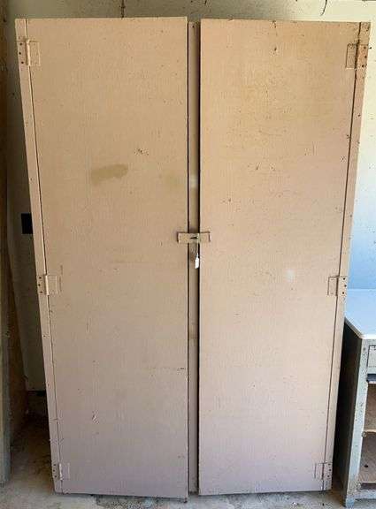 Large Wooden Storage Cabinet image