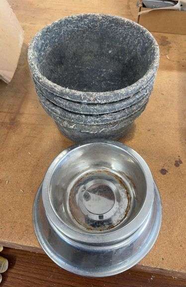 Stack of Dog Bowls image