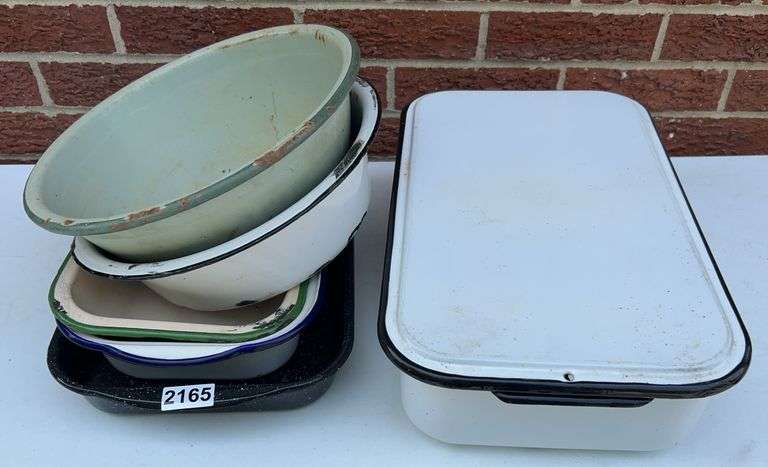 Enamel Bowls and Casserole Dishes image