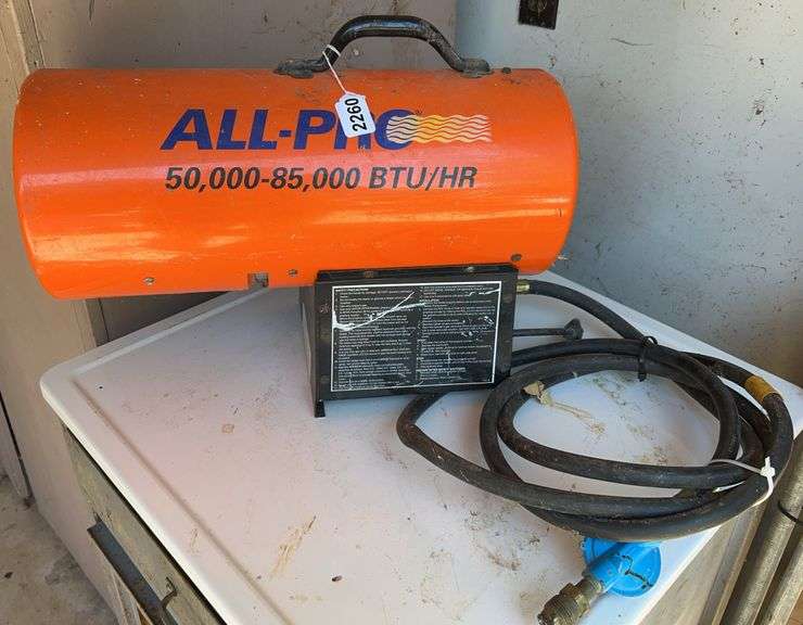 All Pro 50-80K BTU Propane Heater image