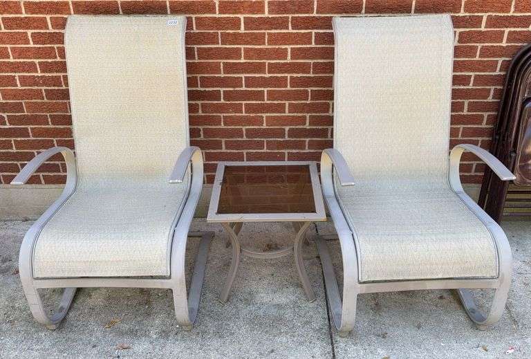 Porch Furniture Side Table And Chair Set image
