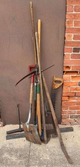 Squeegee, Shovel, & Assorted Outdoor Tools image