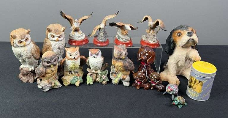 Porcelain Figurines, November Birthstone  Bear, and 2 BobbleHeads image
