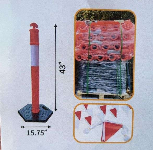 (10) Land Hero T-Top Bollard & Warning Burting image