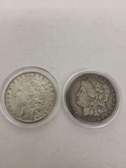1885, 1904 Morgan Silver Coin $1 Dollars image