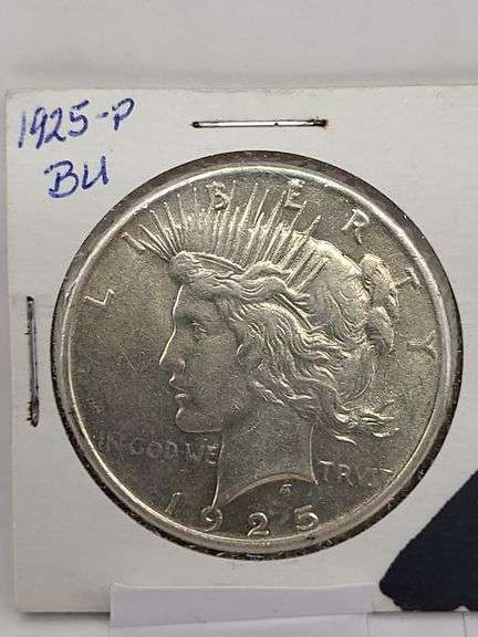 1925-P BU PEACE SILVER DOLLAR image