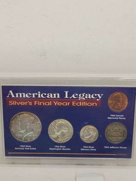 AMERICAN LEGACY Silver's Final Year Edition 5 COIN SET 1964 image