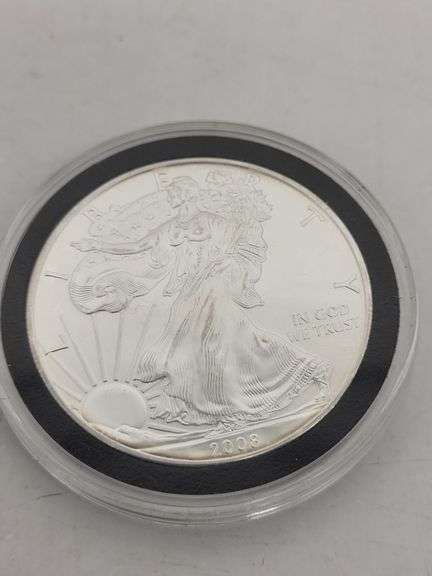 2008 AMERICAN SILVER EAGLE  BU image