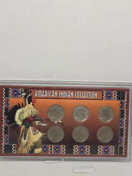 American Indian Coin Collection Buffalo Nickel/Indian Head Nickel 6 Coin Set image