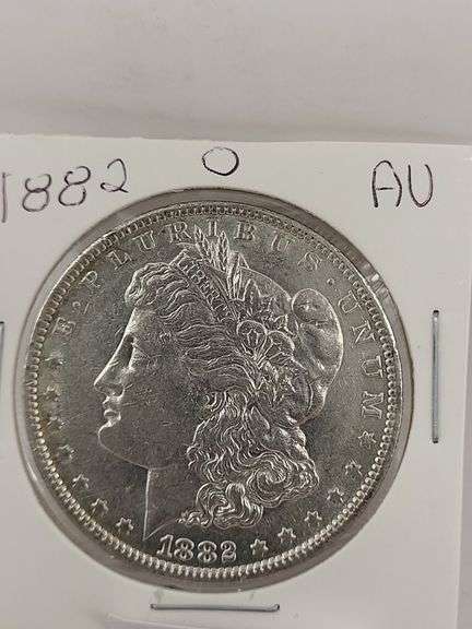 1882 O AU Morgan Silver Dollar image