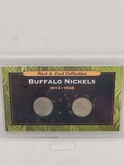 First & Last Buffalo Nickels 1913 & 1938 image