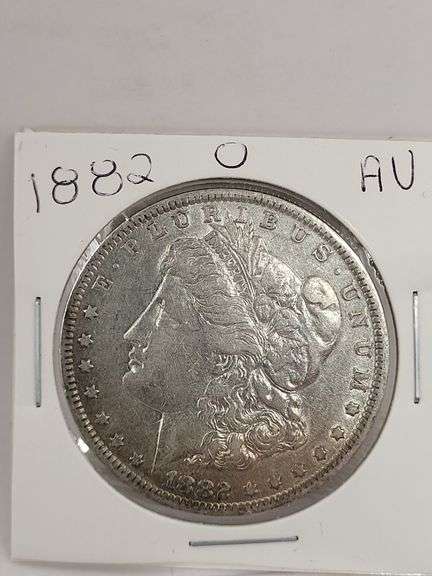 1882 O AU Morgan Silver Dollar image
