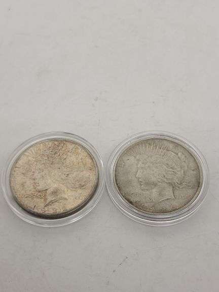 1922-O, 1926-D, SILVER PEACE DOLLAR Coins image