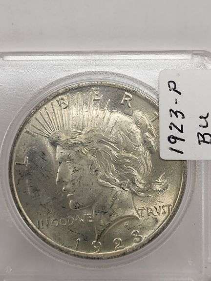 1923-P BU PEACE SILVER DOLLAR image