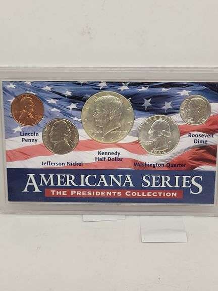 The Americana Series The Presidents 5 Coin SET w/1964 Kennedy Half Dollar image