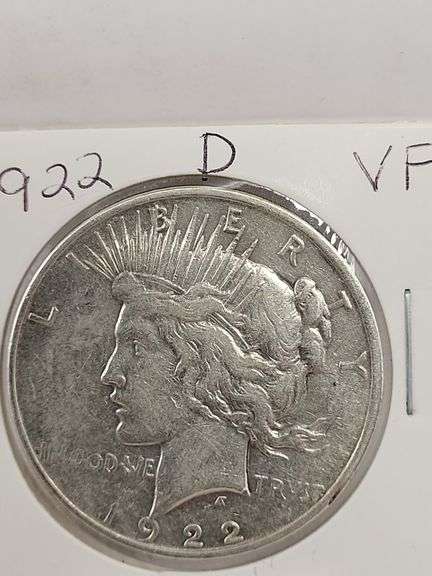 1922-D VF PEACE SILVER DOLLAR image