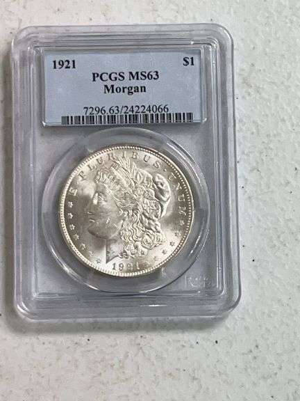 1921 Morgan Silver Dollar PCGS MS63 image
