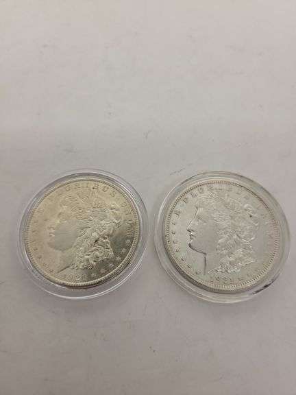 (2) 1921 MORGAN SILVER DOLLARS image