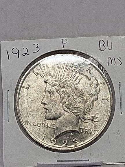 1923-P BU MS MORGAN SILVER DOLLAR image