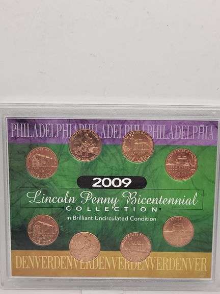 2009 Lincoln Bicentennial Penny/Cent Set 8 Piece Collection Uncirculated image