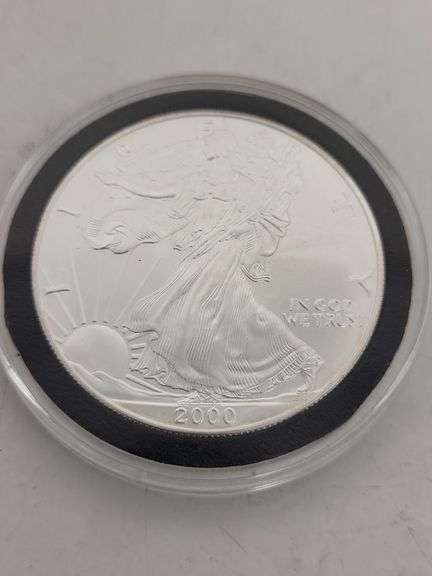 2000 AMERICAN SILVER EAGLE  BU image