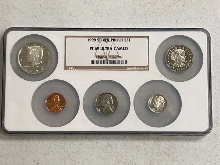 1999 Silver Proof Set PF 69 Ultra Cameo image
