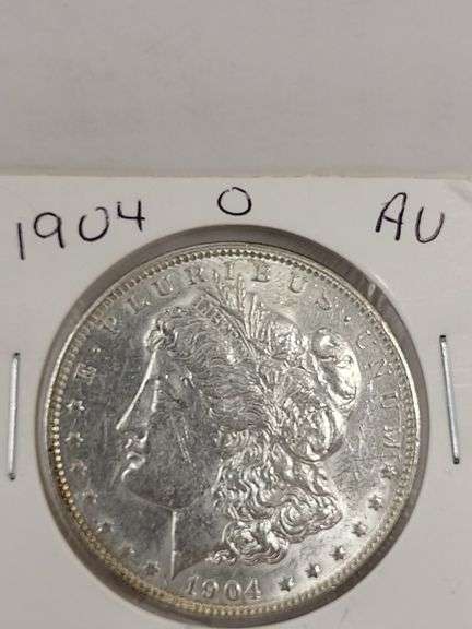 1904 O AU Morgan Silver Dollar image