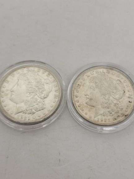 (2) 1921 MORGAN SILVER DOLLARS image