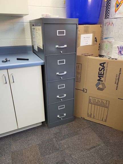 4 drawer file cabinet contents not included image